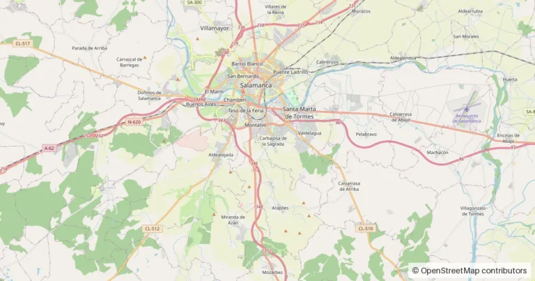Mapa de situación de Carbajosa de la Sagrada