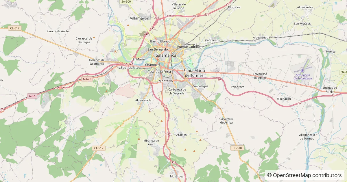 Mapa de situación de Carbajosa de la Sagrada