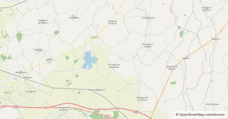 Mapa de situación de El Campo de Peñaranda