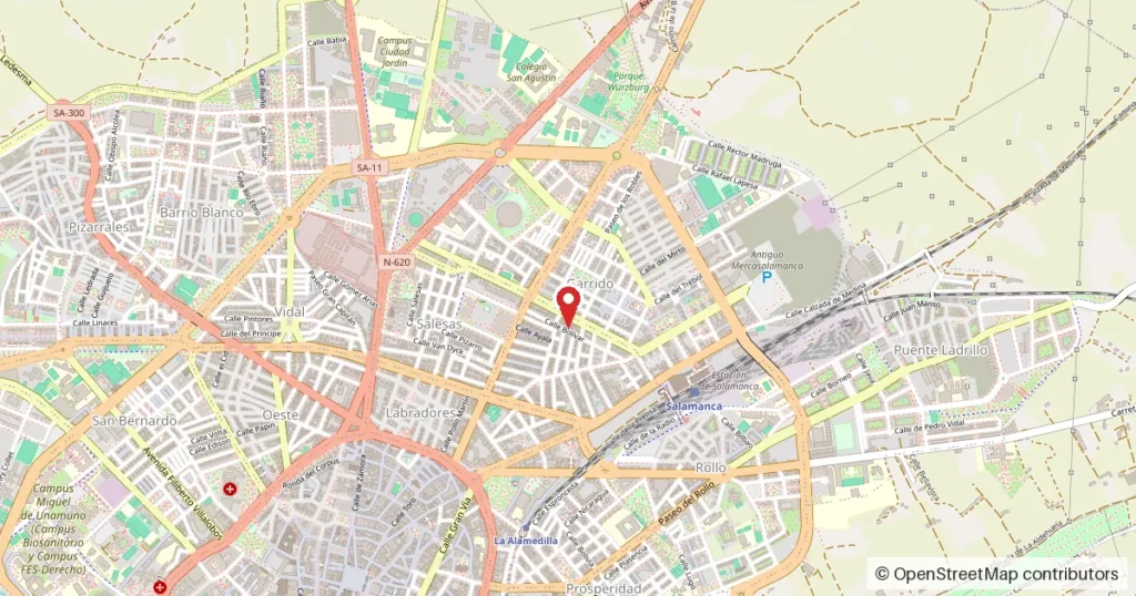 Mapa del lugar del suceso: calle Wellington