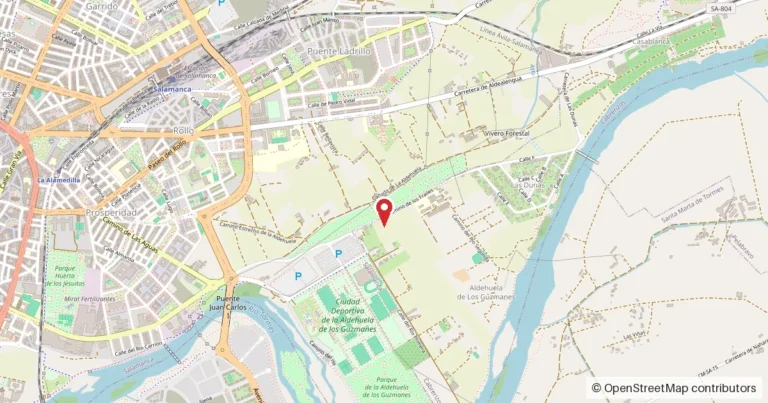 Mapa del lugar del suceso: Parque de la Aldehuela