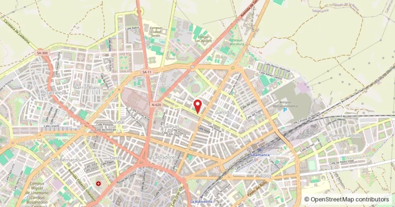 Mapa del lugar del suceso: calle Arquímedes