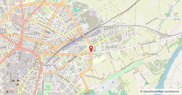 Mapa del lugar del suceso: glorieta de la Flecha