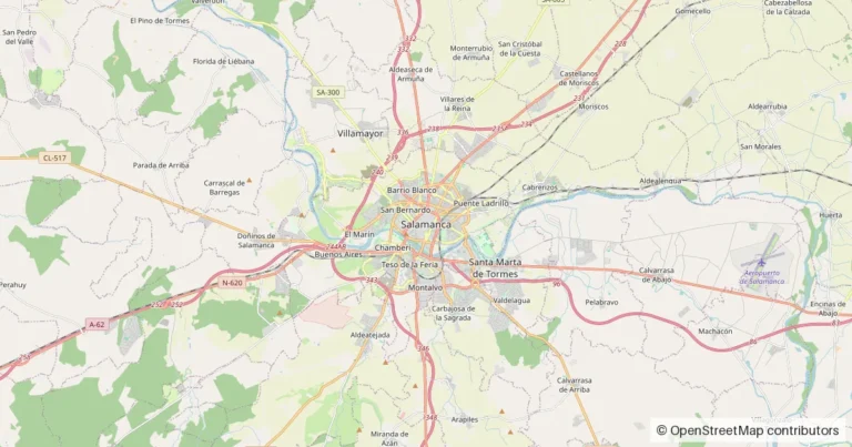 Mapa de situación de Salamanca