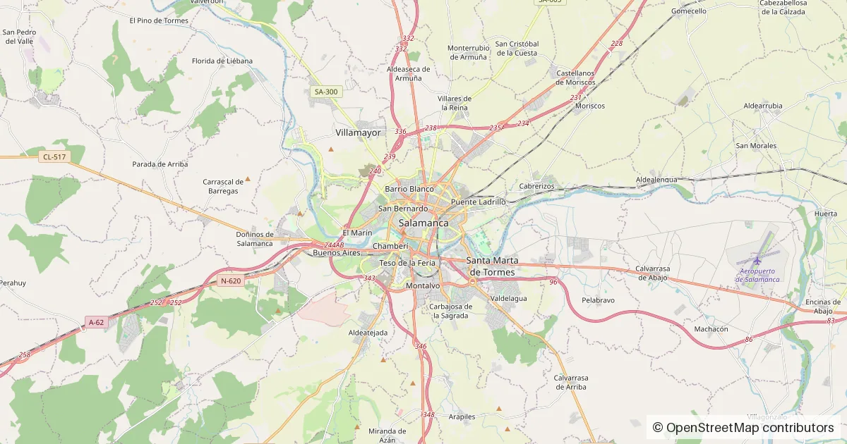 Mapa de situación de Salamanca