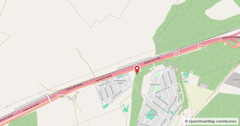Mapa del lugar del suceso: N-620, kilómetro 251, junto a la urbanización La Rad