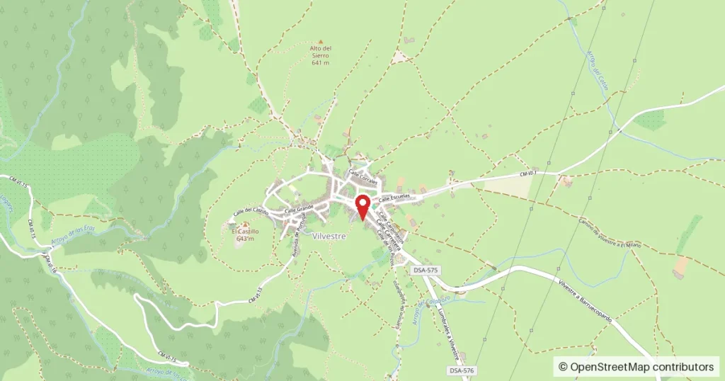 Mapa del lugar del suceso: Vilvestre