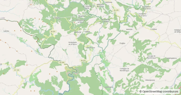 Mapa de situación de Sotoserrano