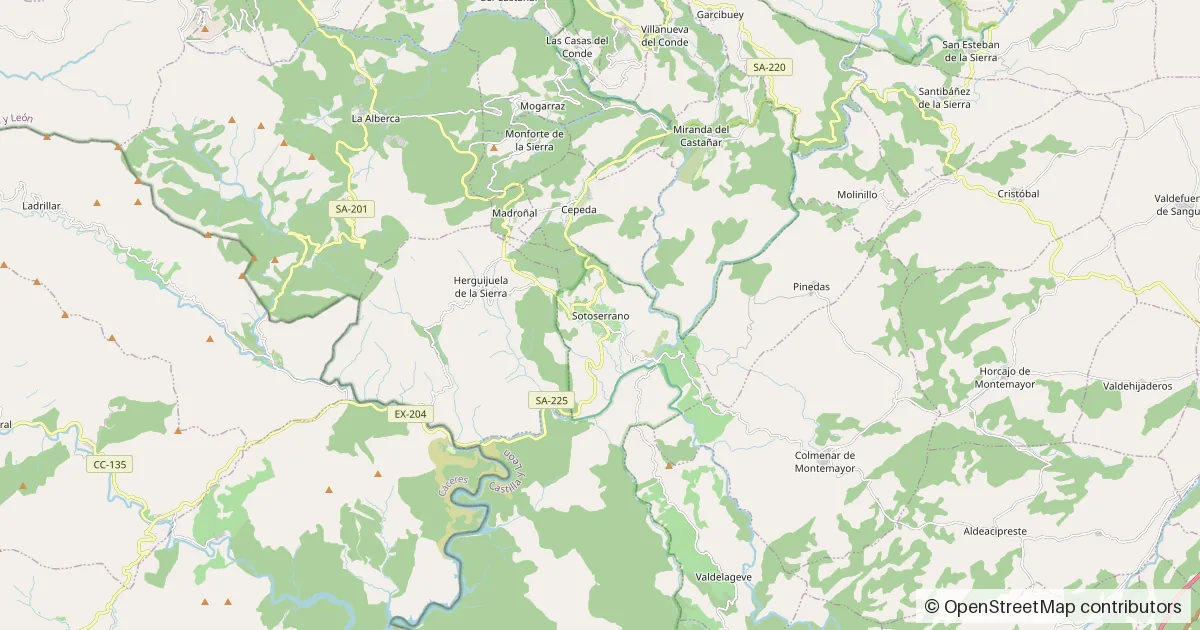Mapa de situación de Sotoserrano