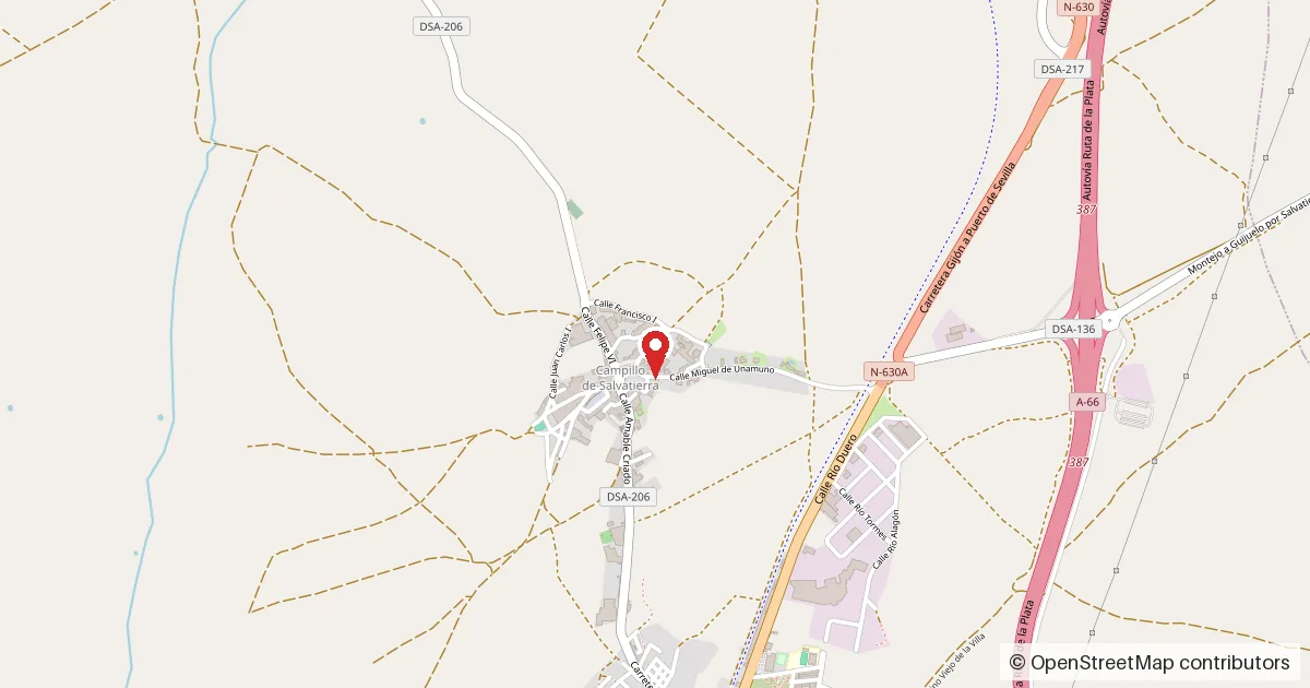 Mapa del lugar del suceso: Calle Doctor Fleming, Campillo de Salvatierra